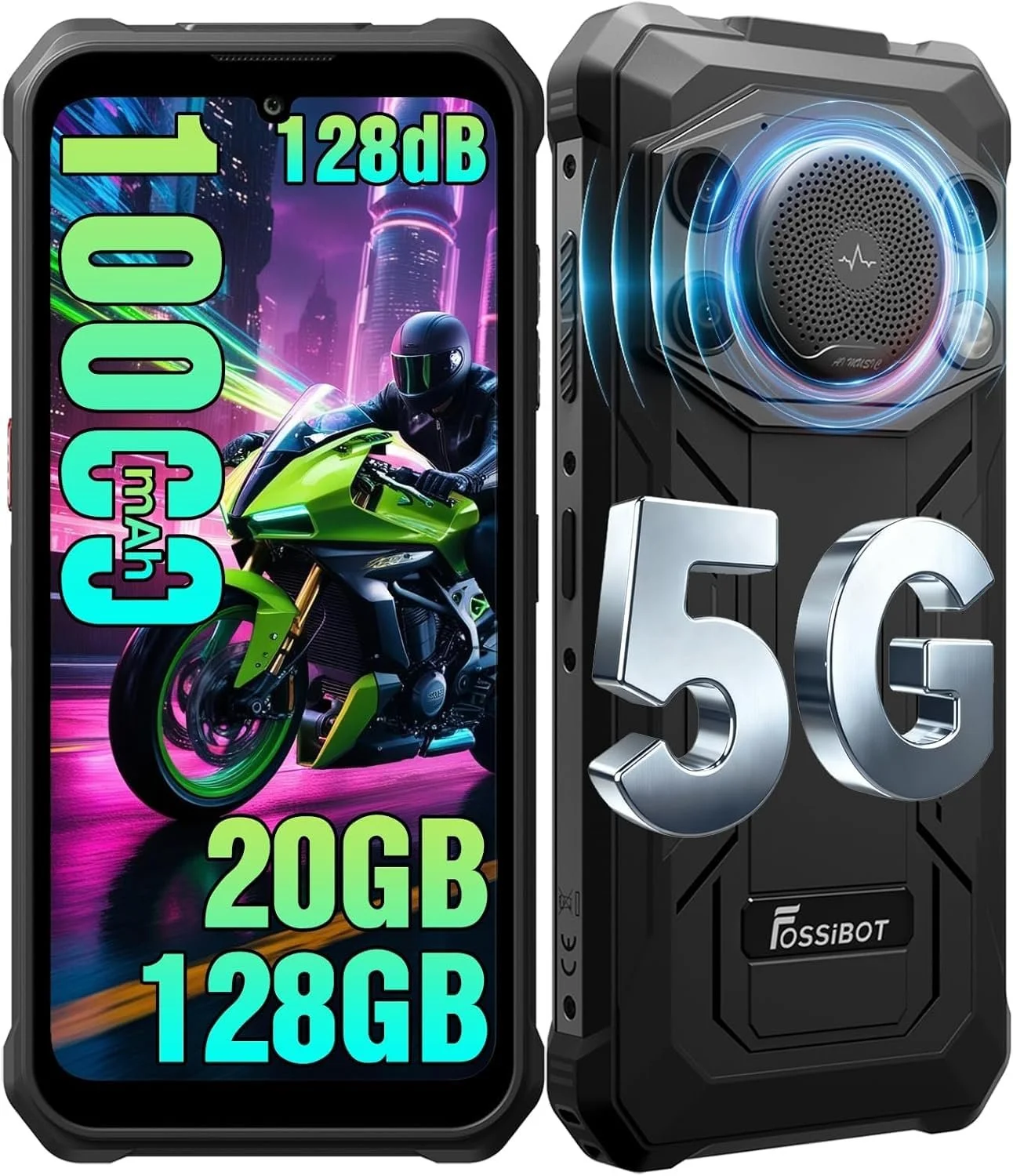 Смартфон FOSSiBOT F110Pro 5G 20/128 ГБ 6.745" 10000 мАг 50 МП Black-5G, фото №1
