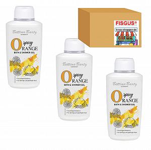 Гель для душу Bettina Barty Spicy Orange лімітована серія 3 x 500 мл 1.5 л - Фото 1