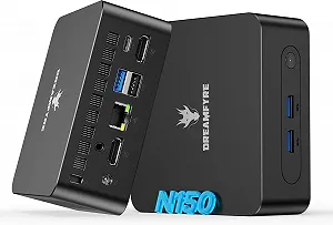 Купити Міні ПК Dreamfyre DR01B / Intel Alder Lake N150 / RAM 16GB / SSD 512GB / 2 х HDMI / LAN / Wi-Fi 5 / Bluetooth 4.2 / Windows 11 / Чорний - Фото 1 Міні ПК Dreamfyre DR01B / Intel Alder Lake N150 / RAM 16GB / SSD 512GB / 2 х HDMI / LAN / Wi-Fi 5 / Bluetooth 4.2 / Windows 11 / Чорний - Фото 1