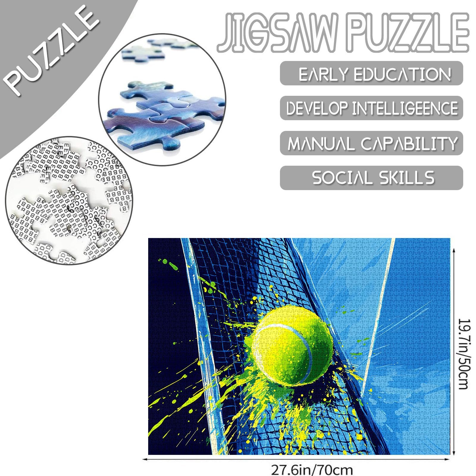 Пазл Tucocoo Tennis Ball Doodle Graffiti Art 1000 деталей, фото №2