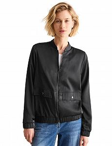 Жіноча куртка-бомбер Cecil атласна - Фото 1