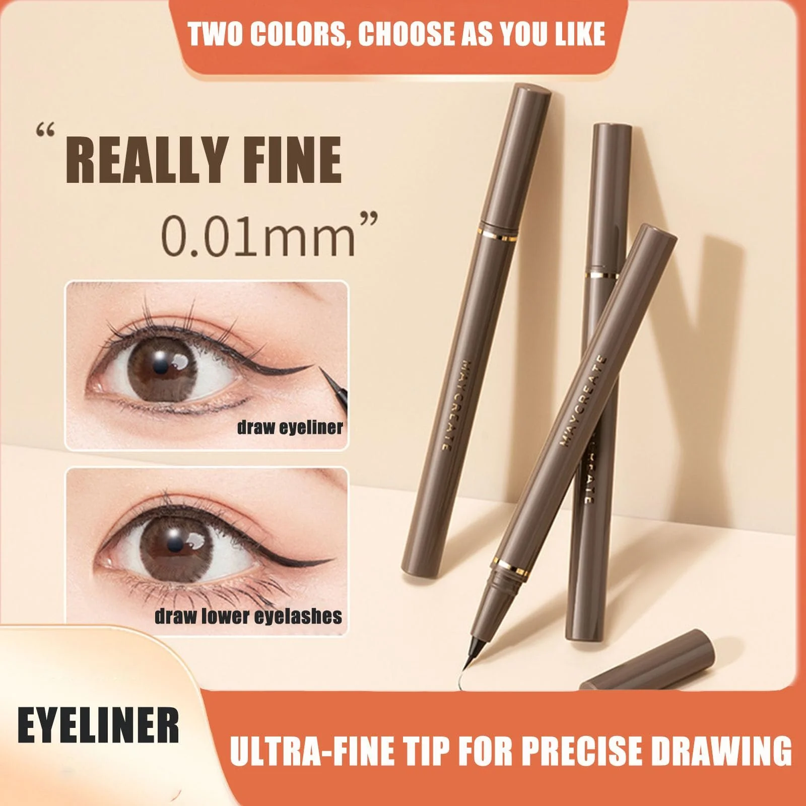 Рідка Підводка для очей Bicolour ультратонка швидковисихаюча водостійка стійка, фото №2 Рідка Підводка для очей Bicolour ультратонка швидковисихаюча водостійка стійка, фото №2