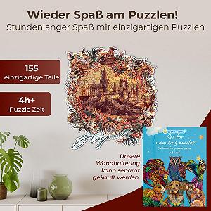 Деревянный пазл CRAFTHUB Harry Potter Hogwarts Castle Utilitarian Romance A3 155 деталей synthetic.ua - Фото 1