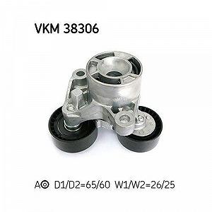 Натягувач ременя, поліклиновий ремінь SKF VKM 38306 для BMW середній середній правий верхній synthetic.ua - Фото 1