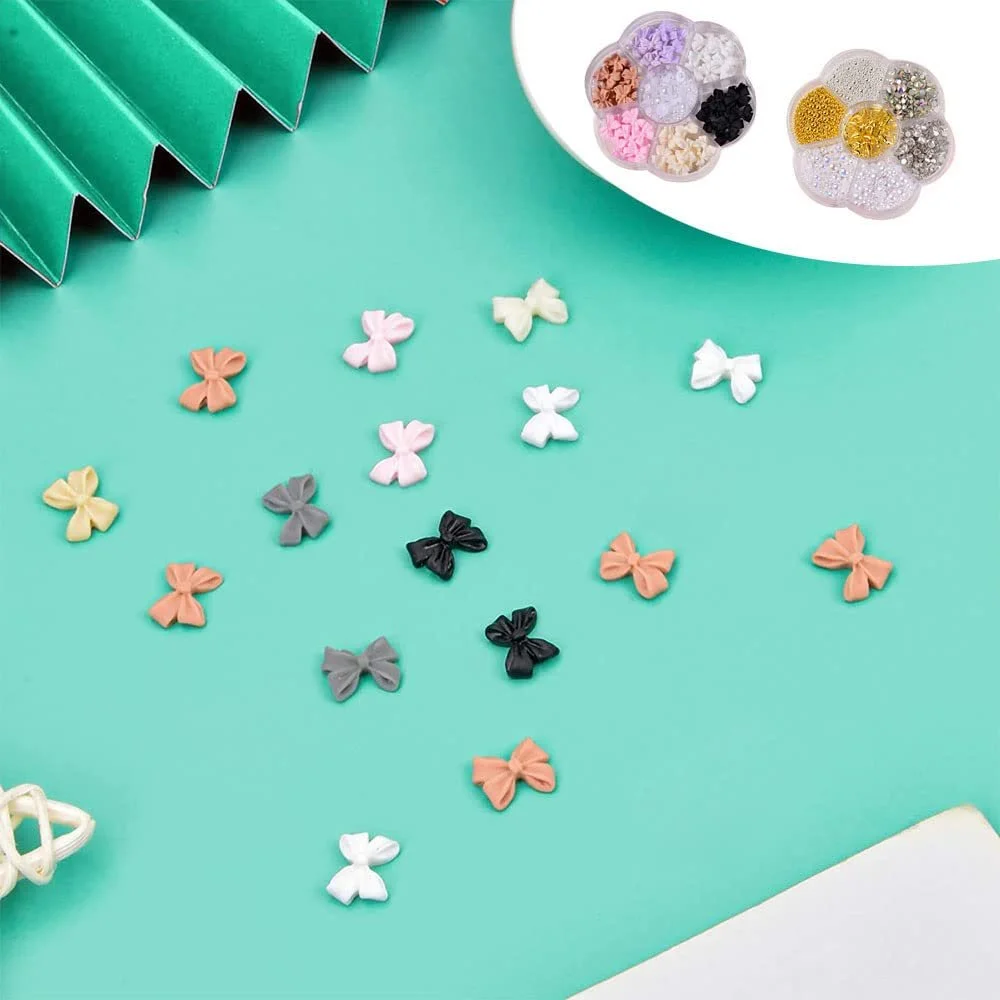 Прикрасы для ногтей, 2 коробки 3D украшений для ногтей, бантики для ногтей, разноцветные смоляные украшения для ногтей, шармы для ногтей, набор украшений для ногтей для DIY украшения чехла мобильного телефона, фото №5 Прикрасы для ногтей, 2 коробки 3D украшений для ногтей, бантики для ногтей, разноцветные смоляные украшения для ногтей, шармы для ногтей, набор украшений для ногтей для DIY украшения чехла мобильного телефона, фото №5