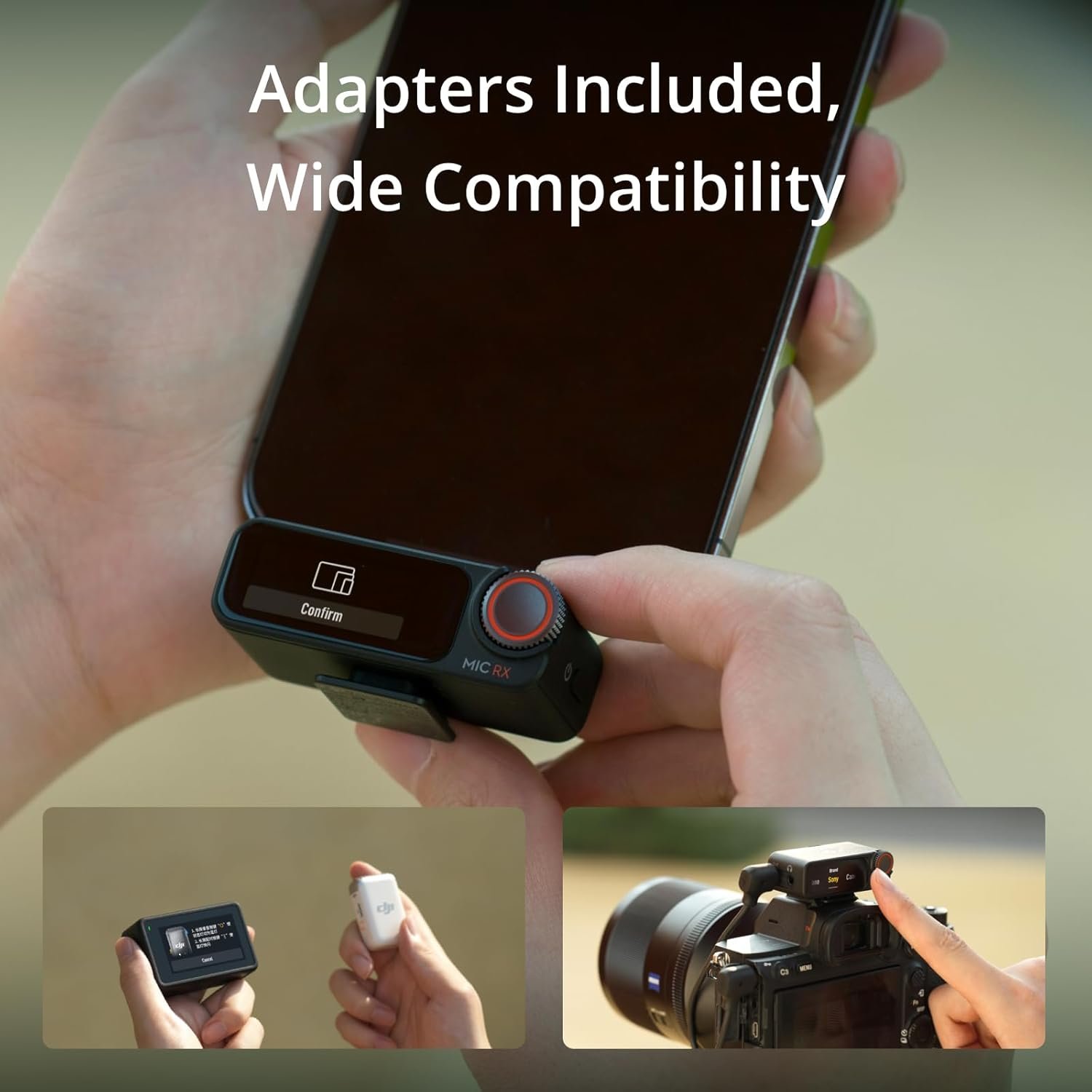 Мікрофонна радіосистема DJI Mic 2 (2 TX + 1 RX + Charging Case) Black, фото №4