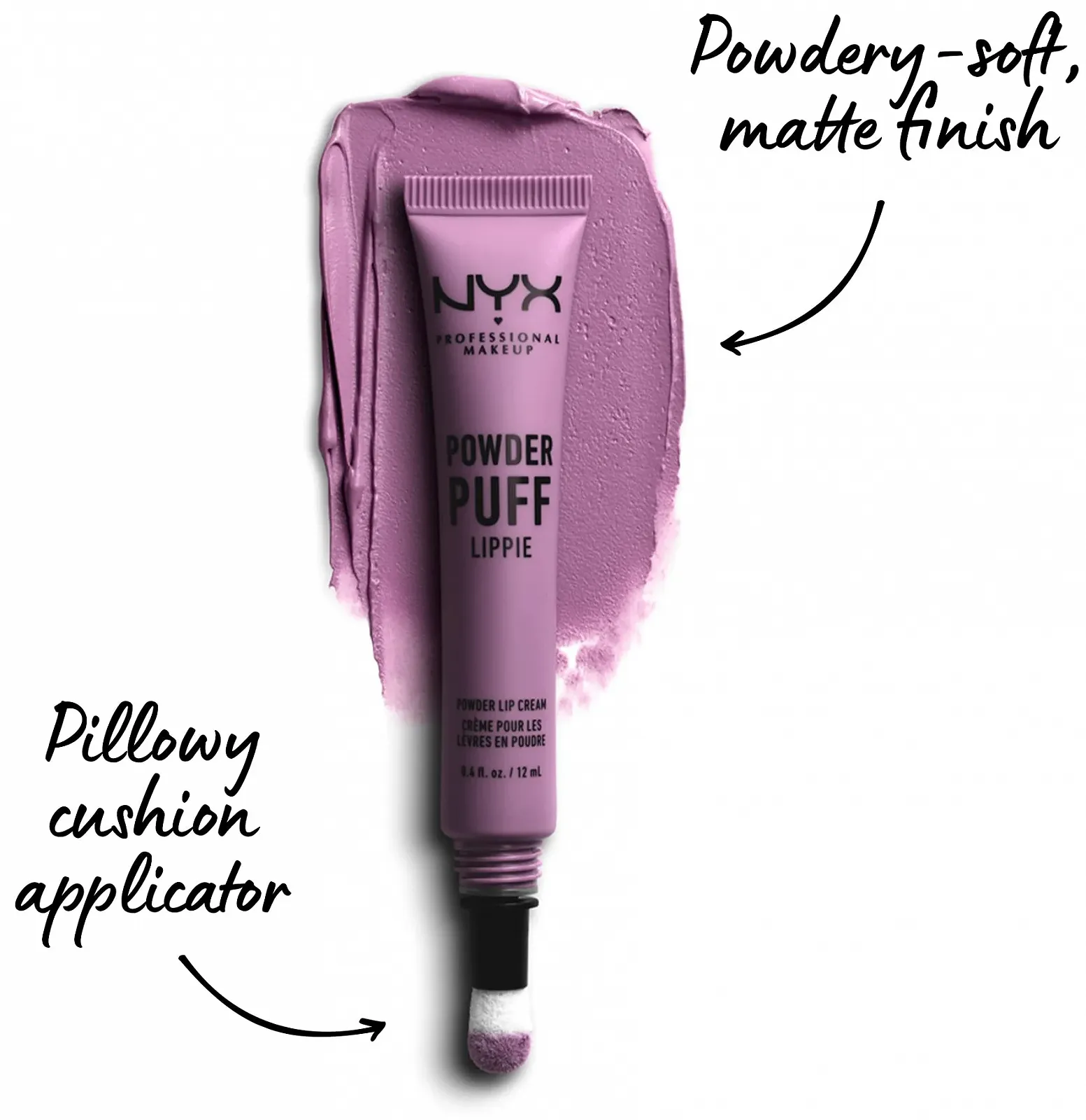 Помада-крем для губ NYX Powder Puff Lippie Lavender Mauve, фото №3