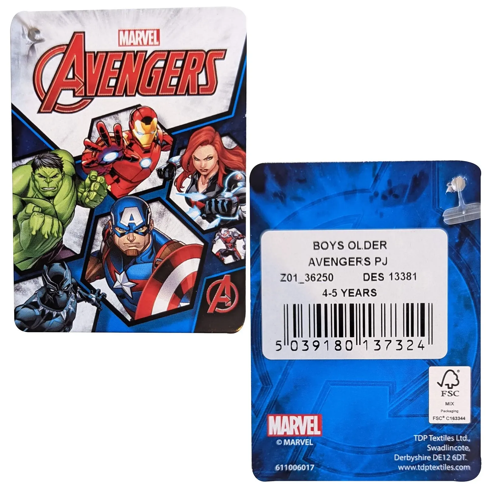 Пижама Marvel Avengers с длинными рукавами для мальчиков, фото №3 Пижама Marvel Avengers с длинными рукавами для мальчиков, фото №3