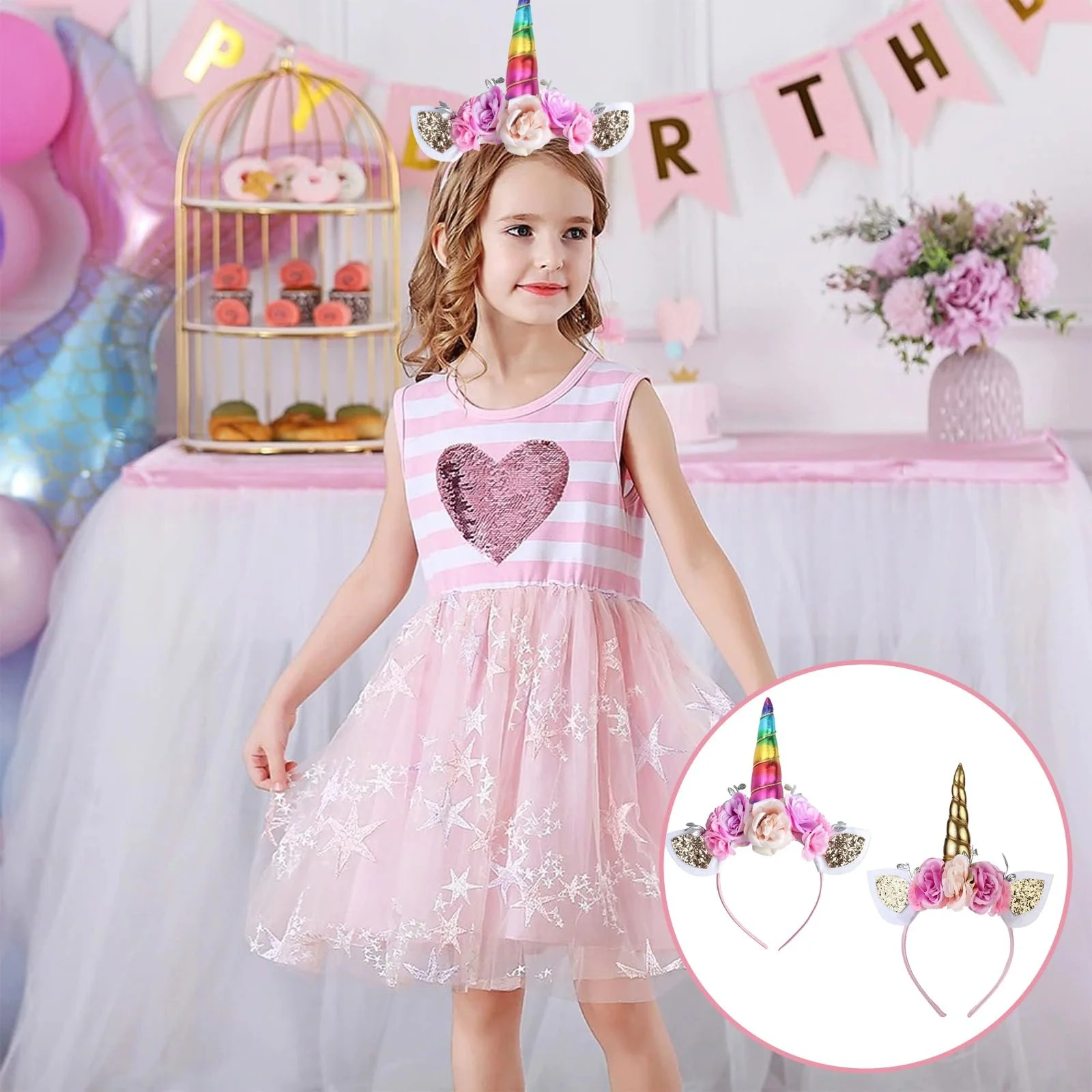 Обруч Єдиноріг, для дівчаток, фото №5