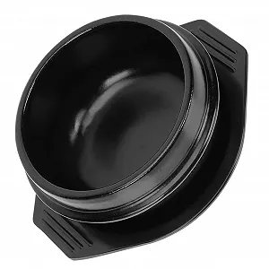 Керамический горшок для бибимбапа с термостойкой подставкой антипригарный для равномерного распределения тепла - Фото 1