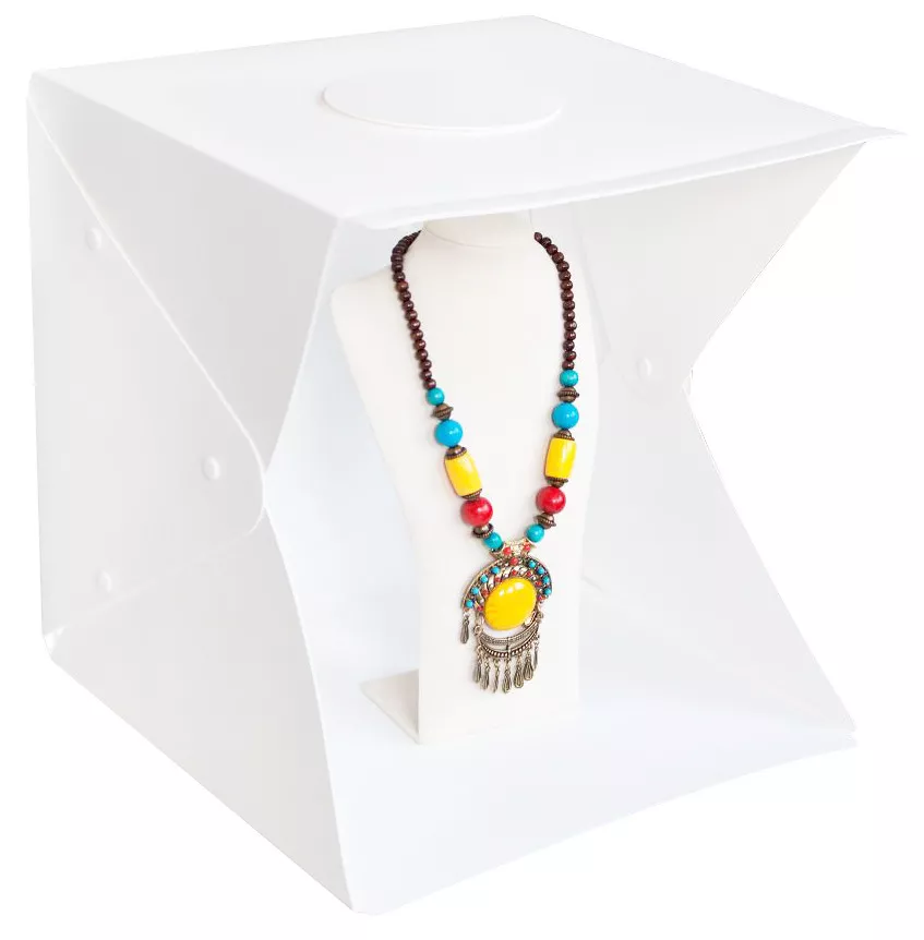 Фотобокс RIAS с LED подсветкой для предметной макросъемки 30*30*30 см c чехлом White 3_00125, фото №1 Фотобокс RIAS с LED подсветкой для предметной макросъемки 30*30*30 см c чехлом White 3_00125, фото №1