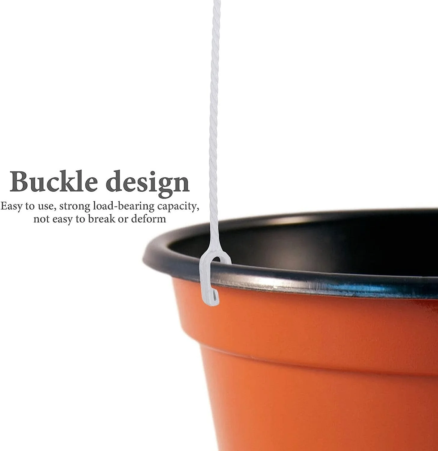 Цепь для подвесных корзин Pack of 5 Plastic White, фото №4