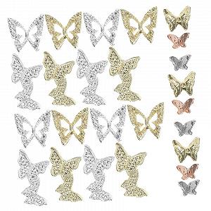 Подвески для ногтей FRCOLOR Бабочки 40 шт украшения для маникюра - Фото 1