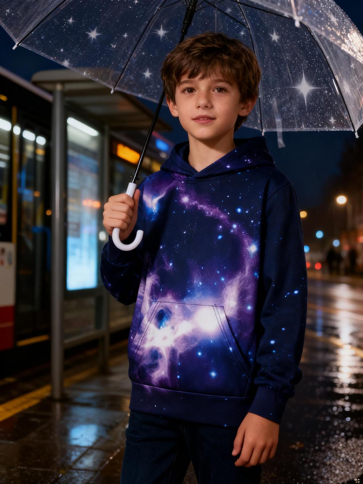 Худи Loveternal Детское 3D принт для мальчиков и девочек, свитер с длинными рукавами и карманами, возраст 5 - 13 лет, фото №5