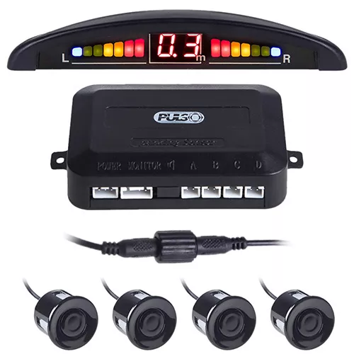 Парктроник Pulso LP-10140/LED/4 датчика D=22mm/коннектор/black (LP-10140-black), фото №1