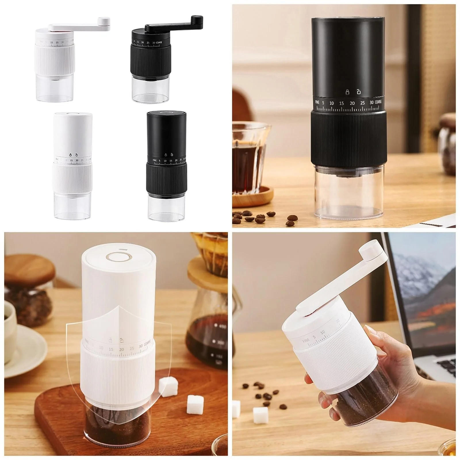 Ручна кавомолка Ефективна кавомолка ABS-текстура для легкого помелу на відкритому повітрі, фото №2 Ручна кавомолка Ефективна кавомолка ABS-текстура для легкого помелу на відкритому повітрі, фото №2