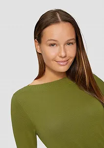 Джемпер s.Oliver з круглим вирізом горловини synthetic.ua - Фото 1