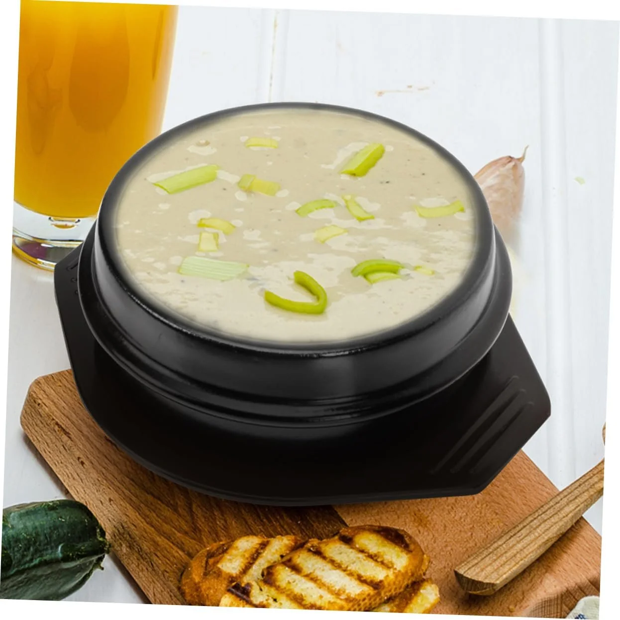 Кастрюля-кесероль керамическая термостойкая с подставкой для бибимбапа, фото №8 Кастрюля-кесероль керамическая термостойкая с подставкой для бибимбапа, фото №8