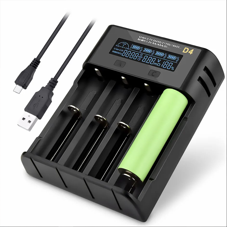 Зарядное устройство для аккумуляторов Battery Charger ESSAGER на 4шт, фото №2 Зарядное устройство для аккумуляторов Battery Charger ESSAGER на 4шт, фото №2