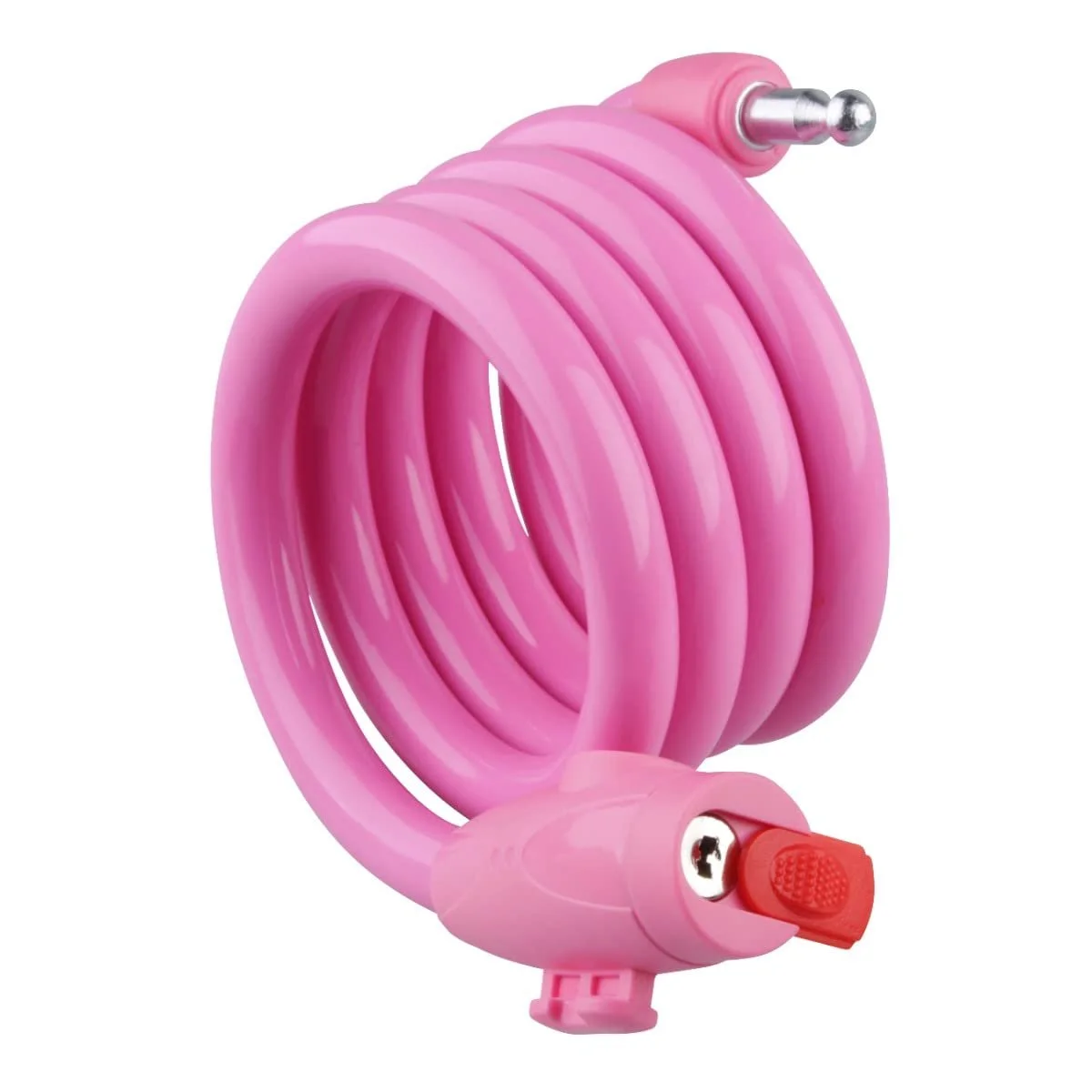 Замок тросовий VINZ Musala 150 см 15 мм Pink, фото №2 Замок тросовий VINZ Musala 150 см 15 мм Pink, фото №2