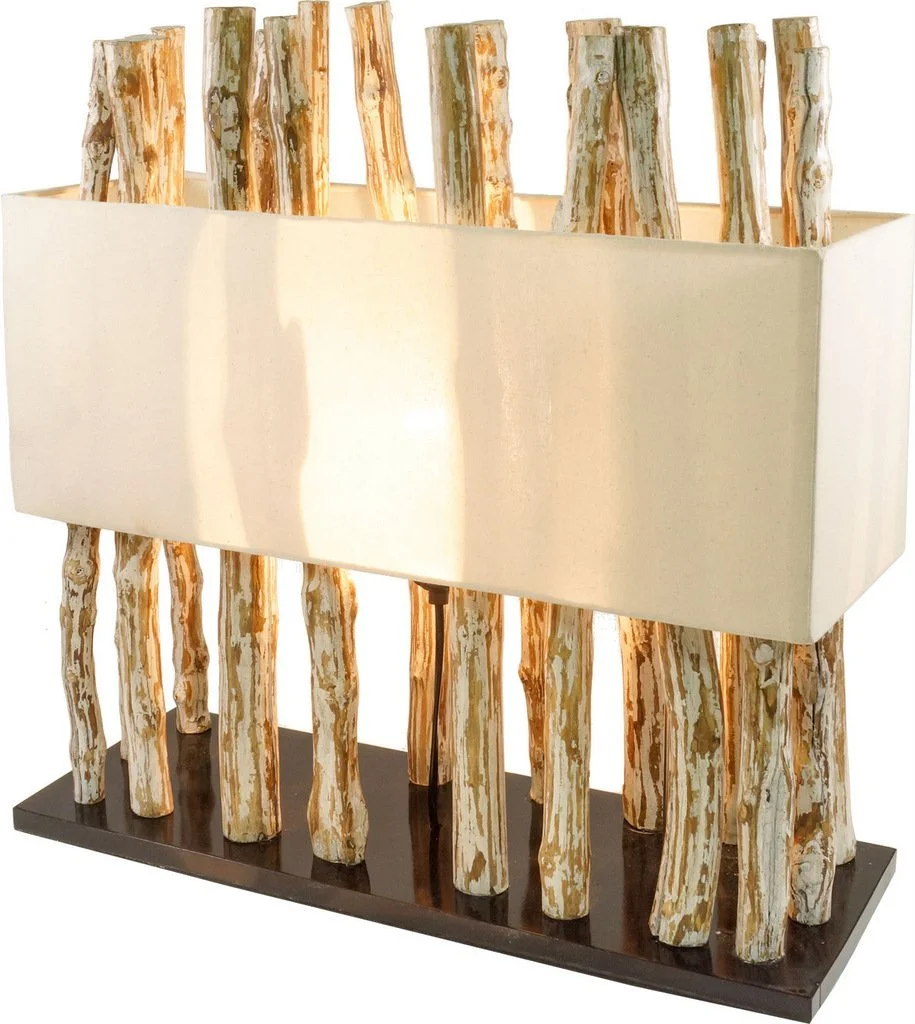 Настільна лампа Tabanan Driftwood Бавовна ручної роботи, фото №6