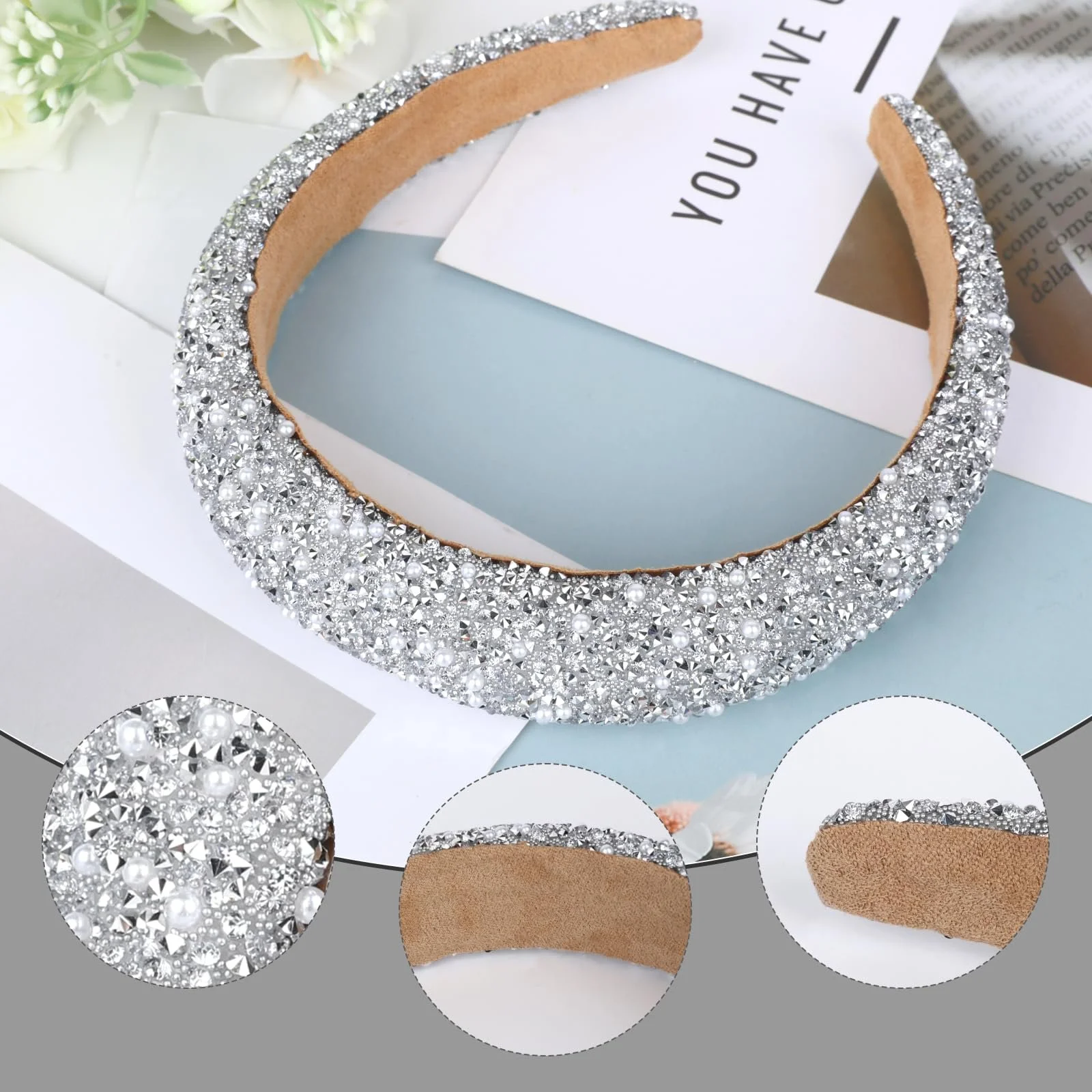 Обруч для волосся Блискучий Жіночий, фото №3