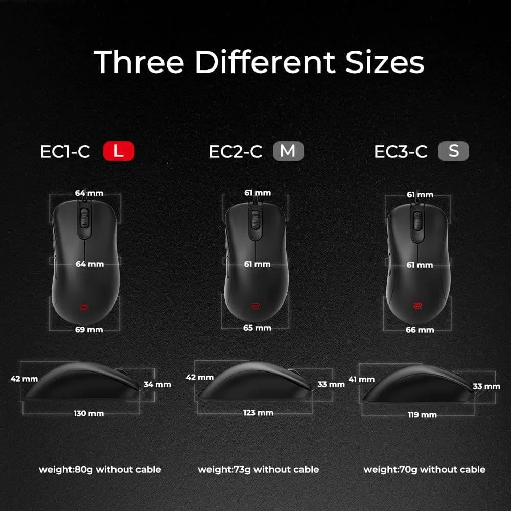 Проводная мышь BenQ Zowie EC1-C Matte Black, фото №4