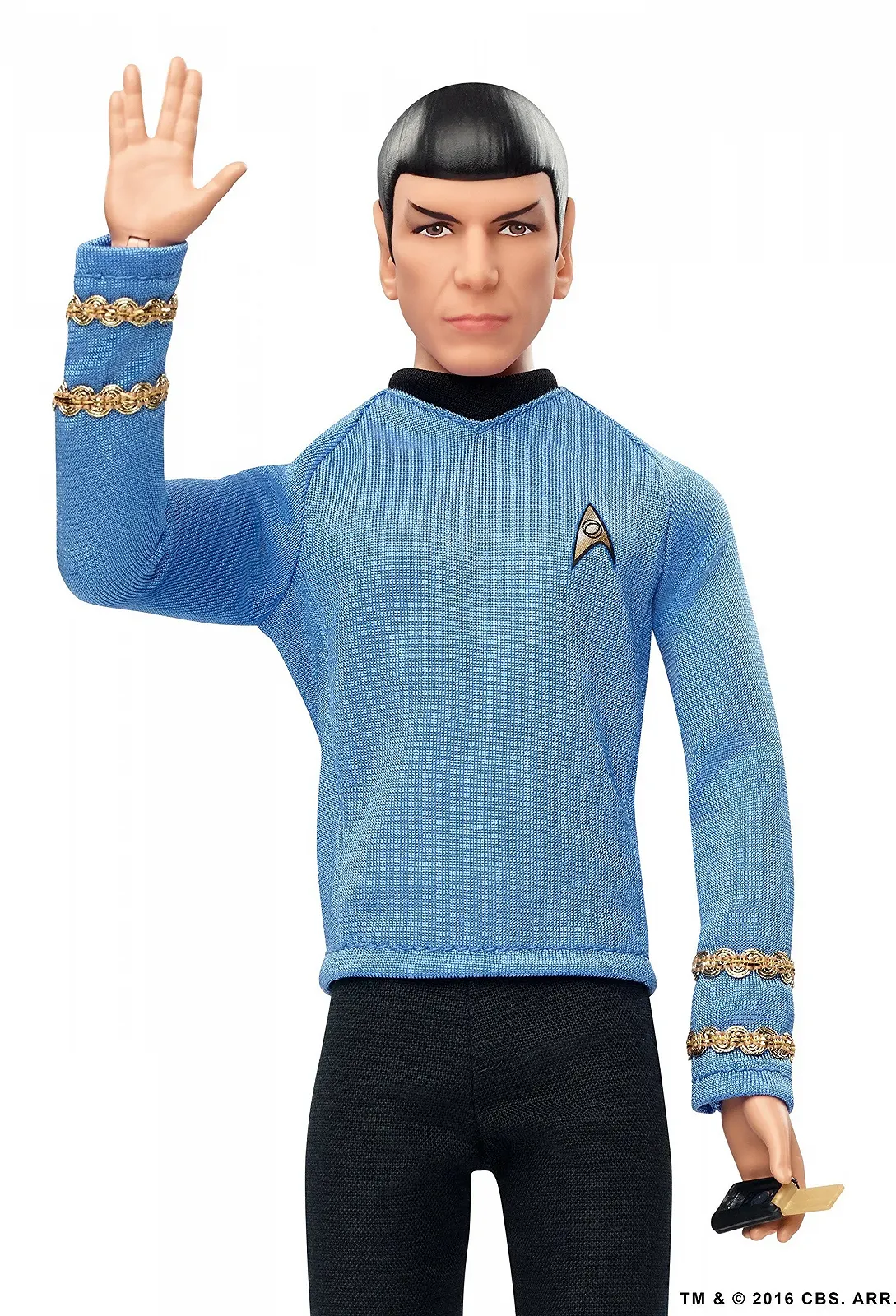 Лялька MATTEL BARBIE COLLECTOR STAR TREK 50TH ANNIVERSARY THE ORIGINAL SERIES BLACK LABEL SPOCK DGW68, фото №4