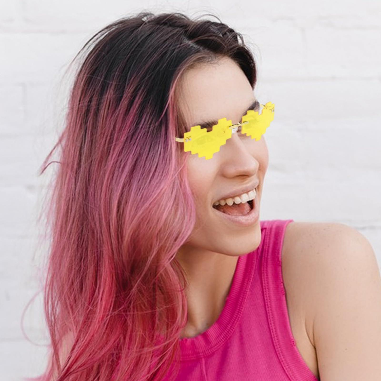 Солнцезащитные Очки Сердцевидные Frfik Сердцевидные Цветные Без оправы, фото №3