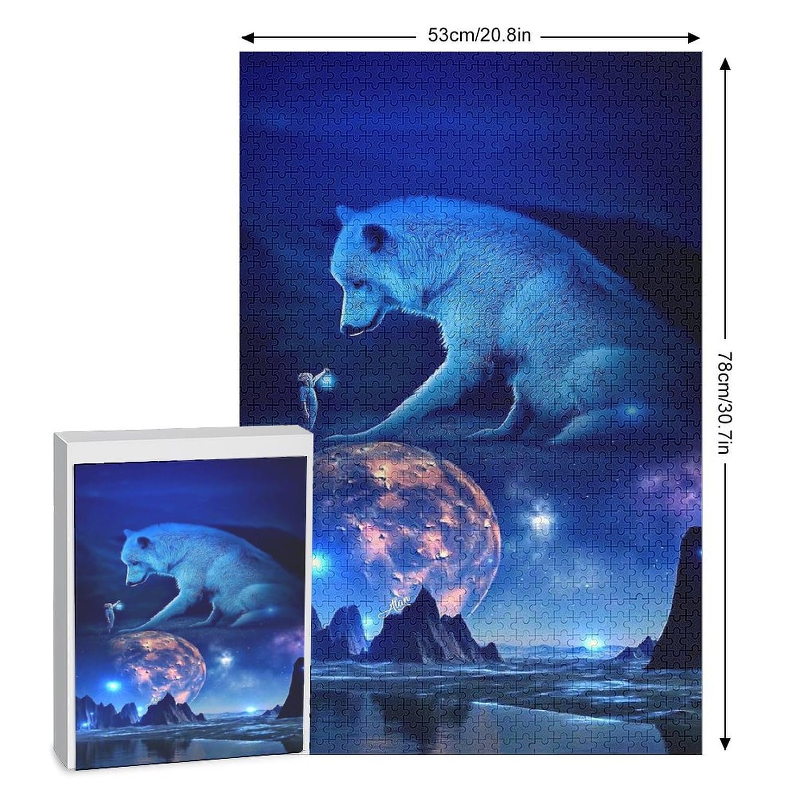 Пазл Wolf 1000 елементів дерев'яний від 12 років 78 x 53 см, фото №2