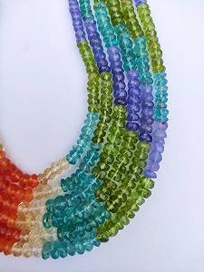 Круглые гладкие бусины из натурального драгоценного камня 4-5 мм, нить длиной 33 см бусины из драгоценных камней для ожерелья, браслета synthetic.ua - Фото 1