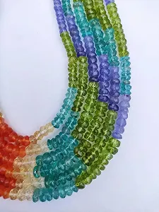 Круглые гладкие бусины из натурального драгоценного камня 4-5 мм, нить длиной 33 см бусины из драгоценных камней для ожерелья, браслета synthetic.ua - Фото 1