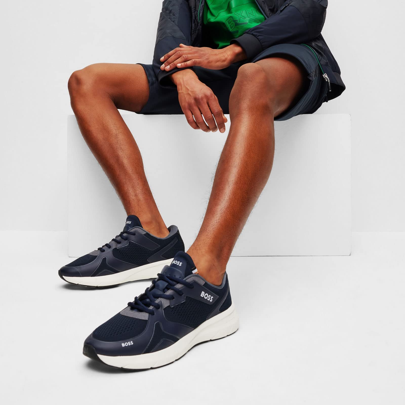 Кроссовки BOSS Owen_Runn_empr Мужские Черный, фото №7 Кроссовки BOSS Owen_Runn_empr Мужские Черный, фото №7