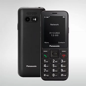 Телефон 2.4" Panasonic KX-TU250EXB / 64/128Mb / 4G / 1-SIM / Bluetooth / FM / SD-слот / Камера 1.2Мп / 1500мАг / Ліхтарик / Кнопка SOS / Великі клавіші / Чорний - Фото 1