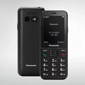 Телефон 2.4" Panasonic KX-TU250EXB / 64/128Mb / 4G / 1-SIM / Bluetooth / FM / SD-слот / Камера 1.2Мп / 1500мАг / Ліхтарик / Кнопка SOS / Великі клавіші / Чорний - Фото 1