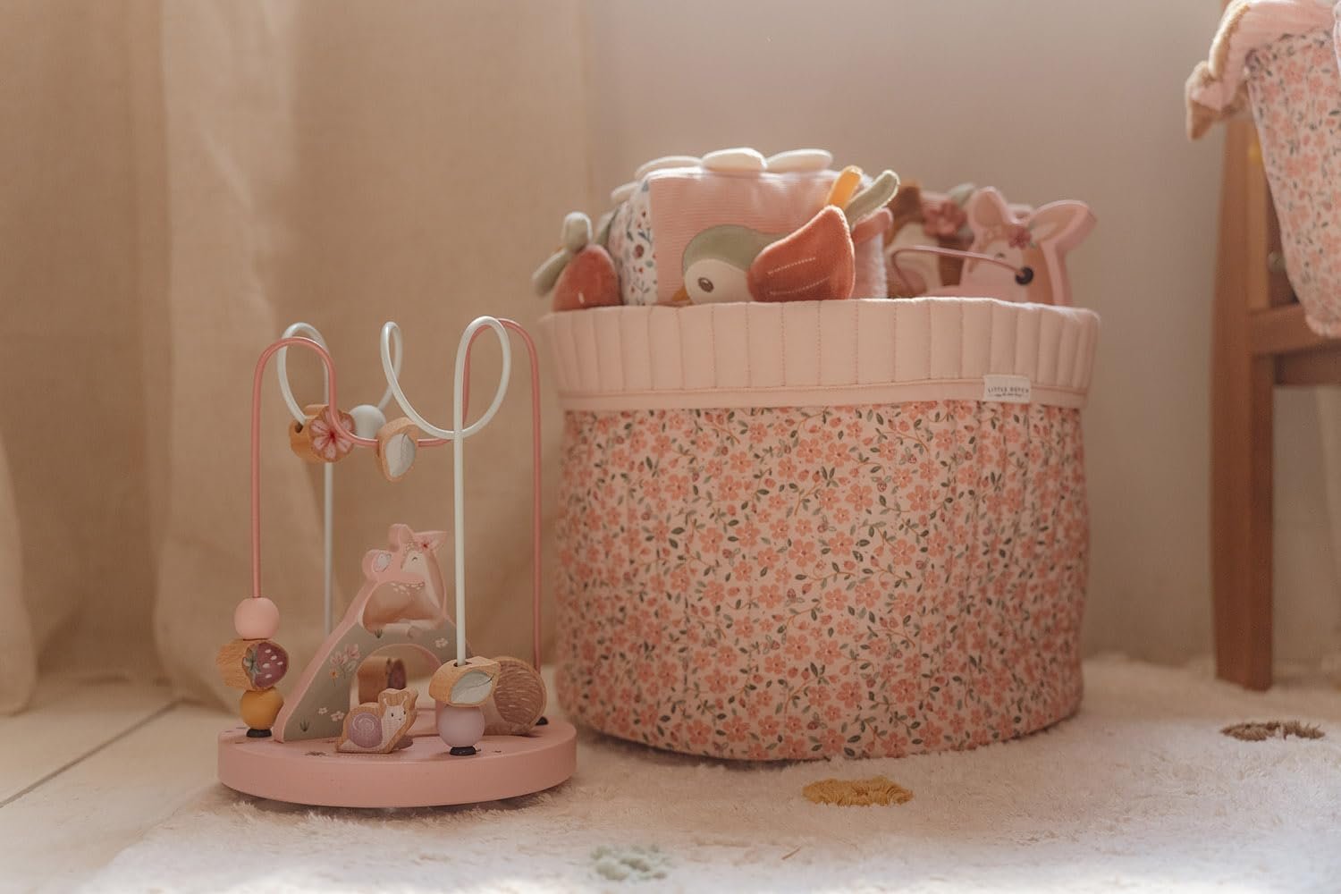 Органайзер для пеленального столика Little Dutch Fairy Garden TE31054031 Fairy Floral Круглая Большая Двусторонняя, фото №6