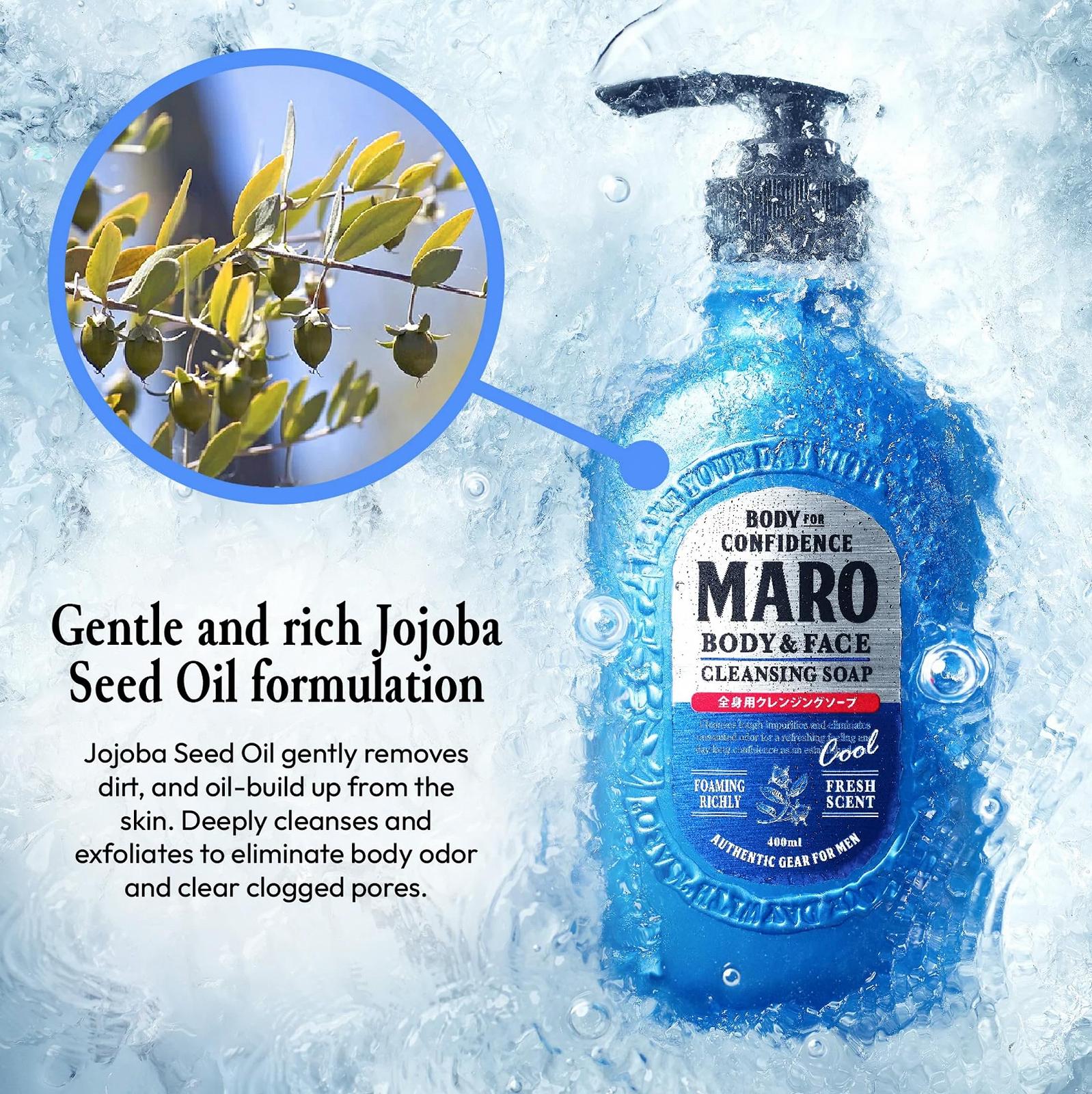 Очисний засіб для обличчя та тіла Maro Cool 400 мл, фото №3