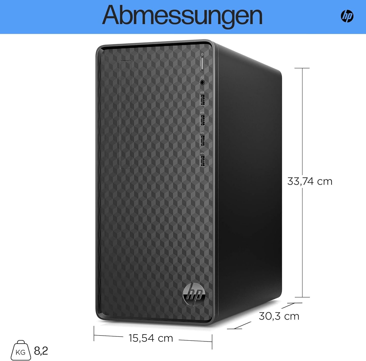 Компьютер HP M01-F3603ng / Intel Core i5-13400 / RAM 16GB / SSD 512GB / HDMI / LAN / Wi-Fi 5 / Bluetooth 5.2 / Windows 11 / Черный, фото №7