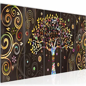 Картина на стіну Runa Art Klimt Tree of Life 045355a 200 x 80 см чорна різнокольорова - Фото 1