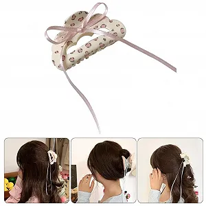 Заколка для волосся Yjcnelcr Балетна стрічка Інструмент для укладання тонкого волосся synthetic.ua - Фото 1