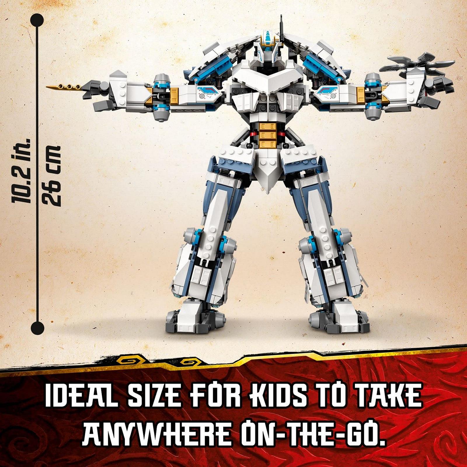 Конструктор LEGO Ninjago Legacy Zane's Titan Mech Battle 71738 Ninja Toy, 840 деталей, фото №5
