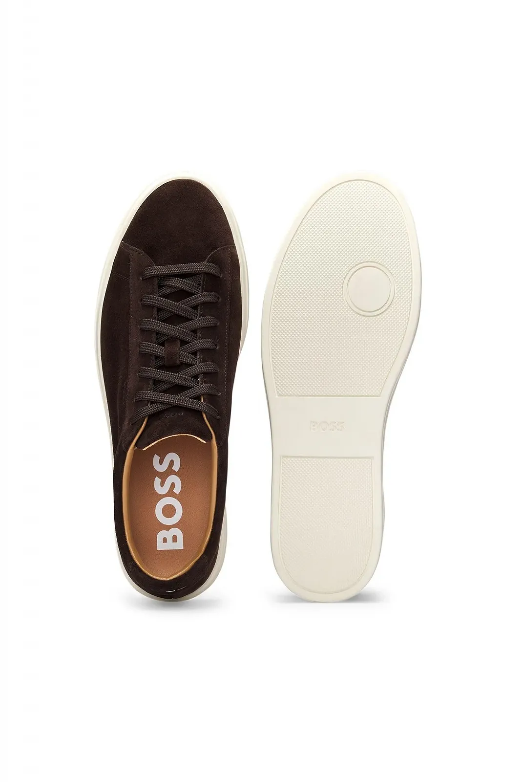 Кеди BOSS Kieran Tenn Замшеві з гумовою підошвою, фото №4