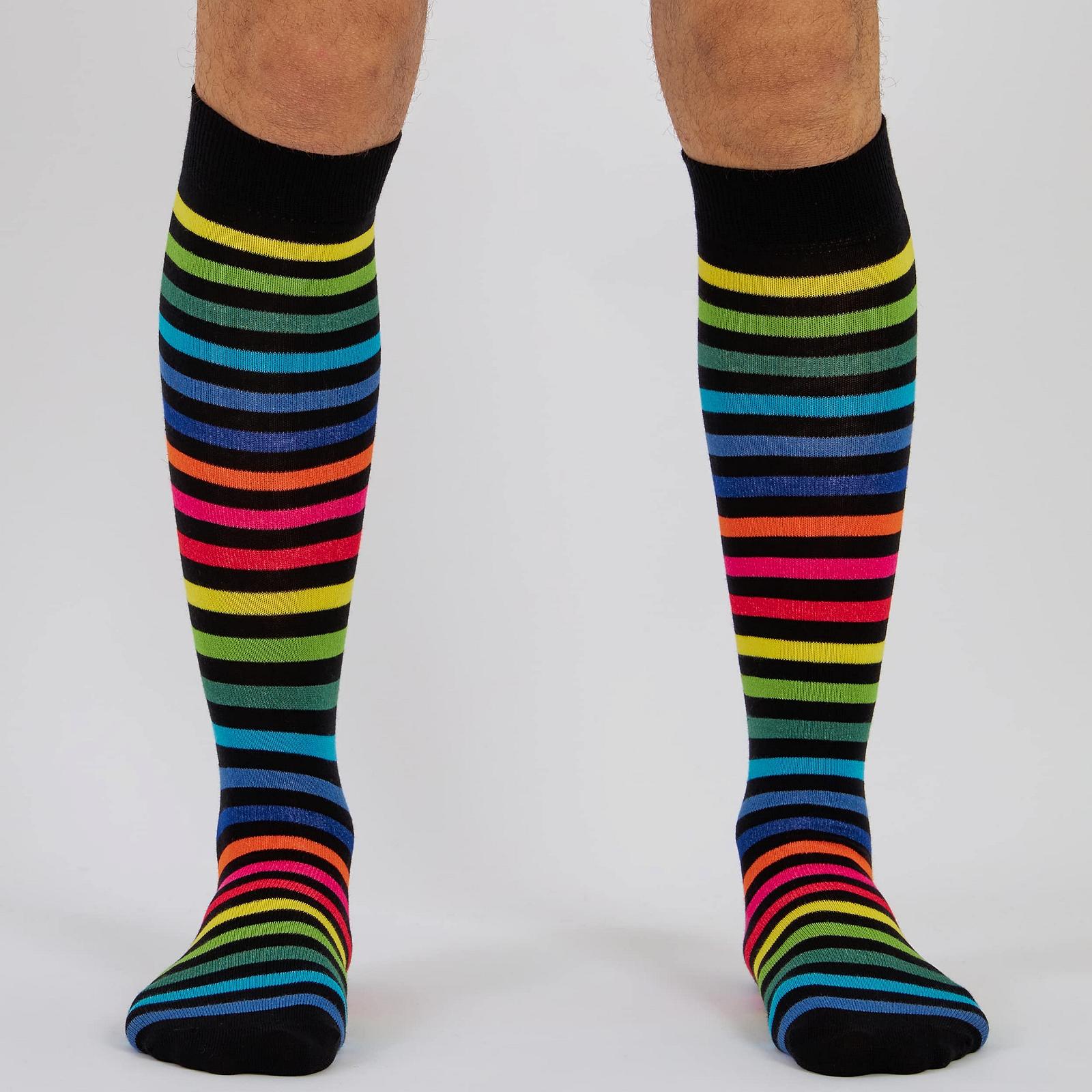 Гольфи Mysocks Смужки New Dark Rainbow Thin, фото №2
