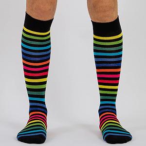 Гольфи Mysocks Смужки New Dark Rainbow Thin synthetic.ua - Фото 1