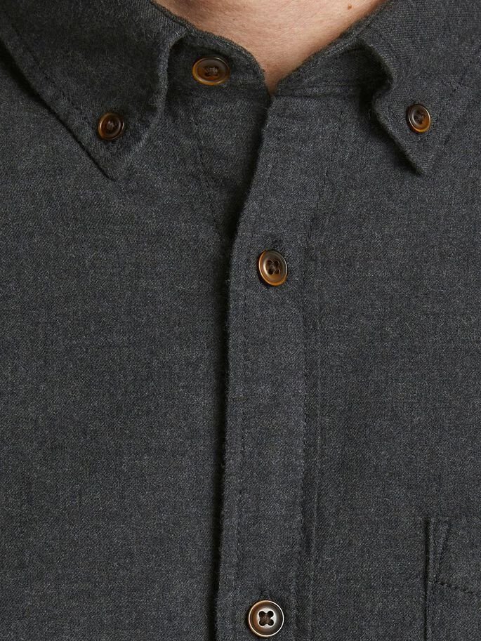 Рубашка Jack&Jones CLASSIC HEATHER L/S STS 12189760 Slim Fit Tёмно-серый, фото №4