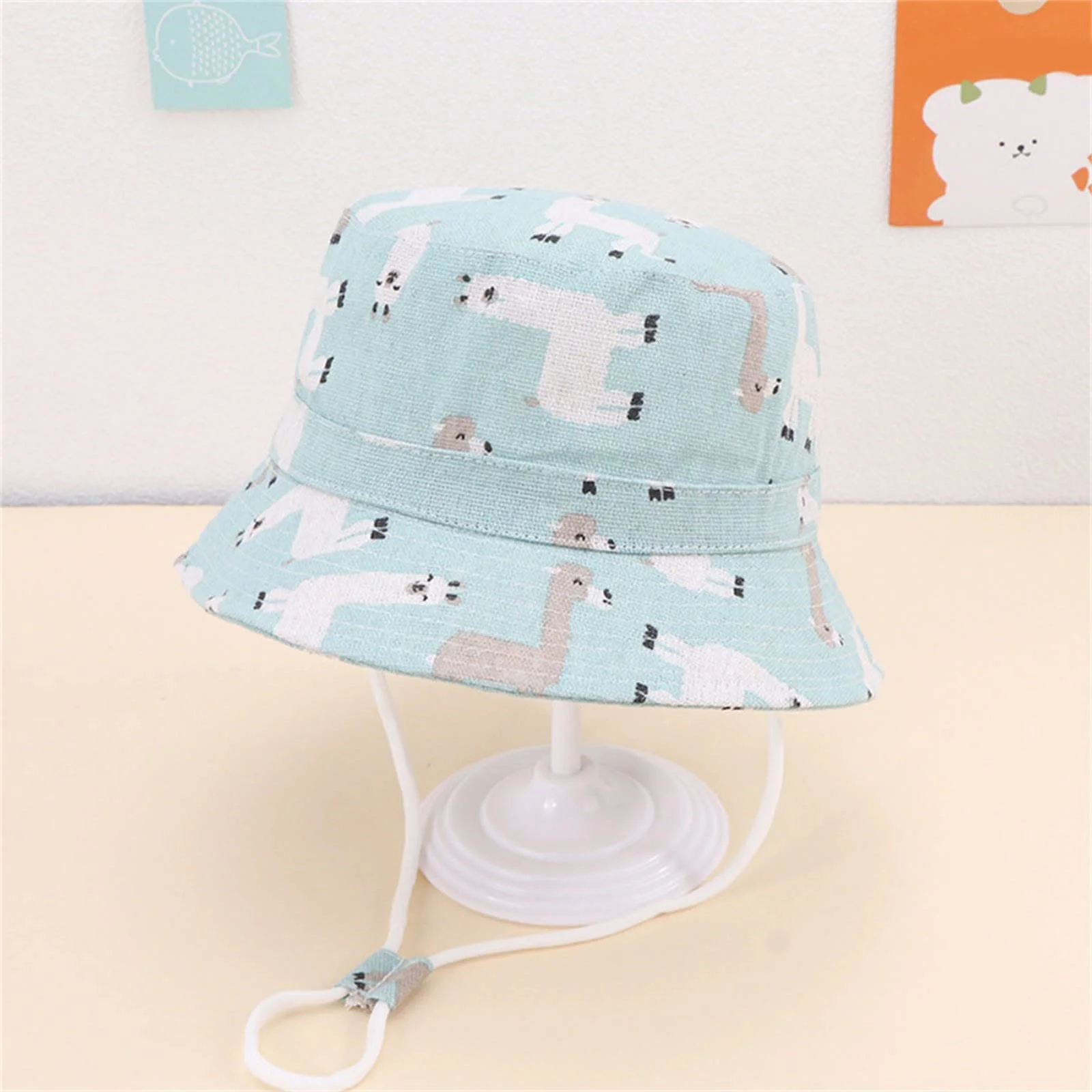 Капелюх-панама Glücksvogel дитячий бавовняний UPF 50+ регульований зі шнурком, фото №4