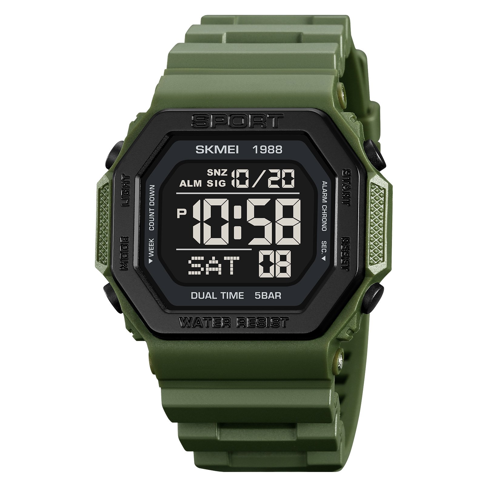 Годинник Skmei 1988AG Army-Green, фото №1