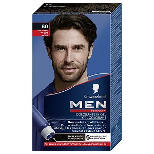 Краска-гель для волос Men Perfect 80 Натуральный черно-коричневый - Фото 1