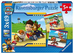 Пазл Ravensburger Heroes with Fur 09369 3 x 49 элементов - Фото 1