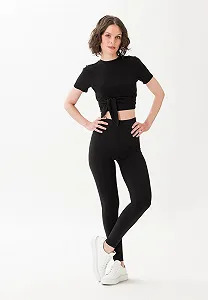 Женская футболка топ Les Lunes The Lou Top Black - XL synthetic.ua - Фото 1